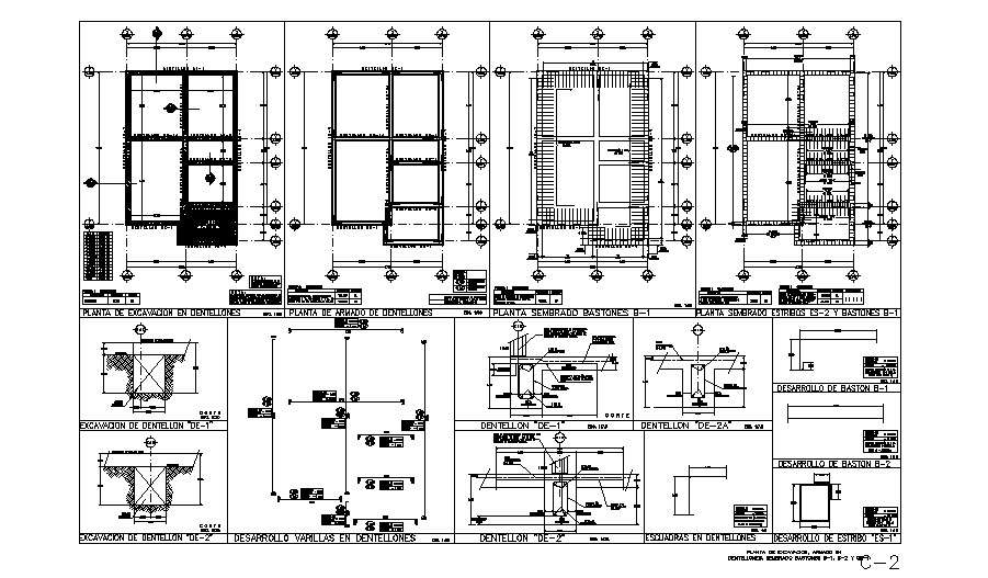 Foundation Plan Framing Plan And Construction Details Of House Dwg File Cadbull