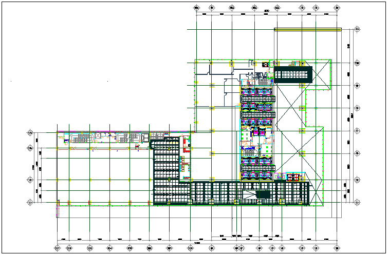 Foundation plan layout view detail with plan detail view dwg file - Cadbull