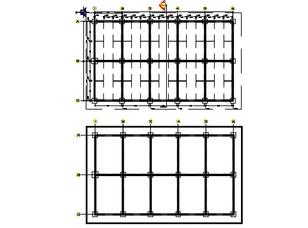 Foundation working plan detail dwg file - Cadbull