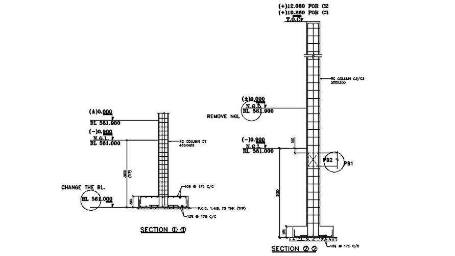 Foundation detail drawing provided in this cad drawing file. Download ...