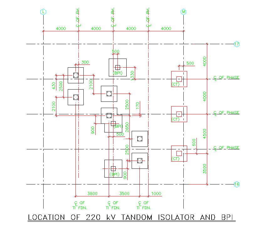 Foundation detail drawing section separated in this AutoCAD drawing ...