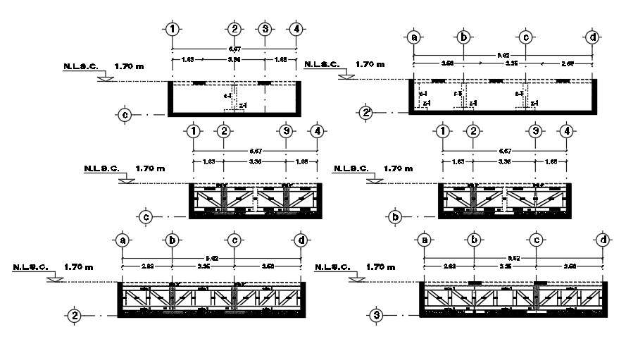 Foundation section drawing is given in this AutoCAD file - Cadbull