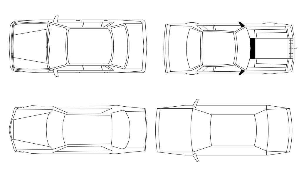 Four different types of car block designs are available in these DWG ...