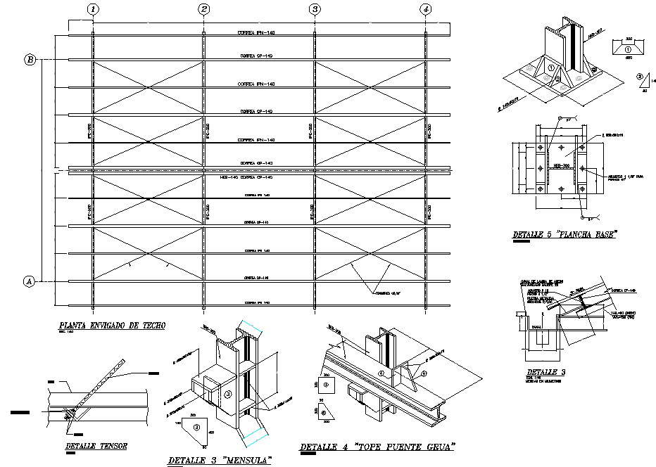 Framing details in 2d - Cadbull