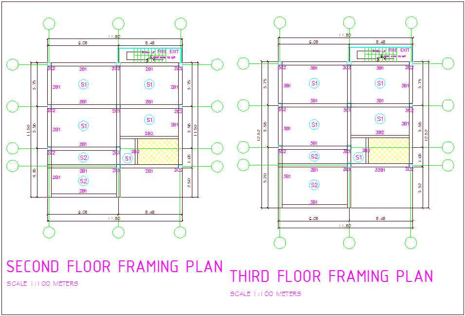 second floor framing plan