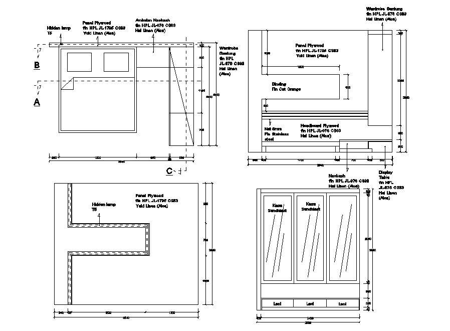 free bedroom furniture blueprints