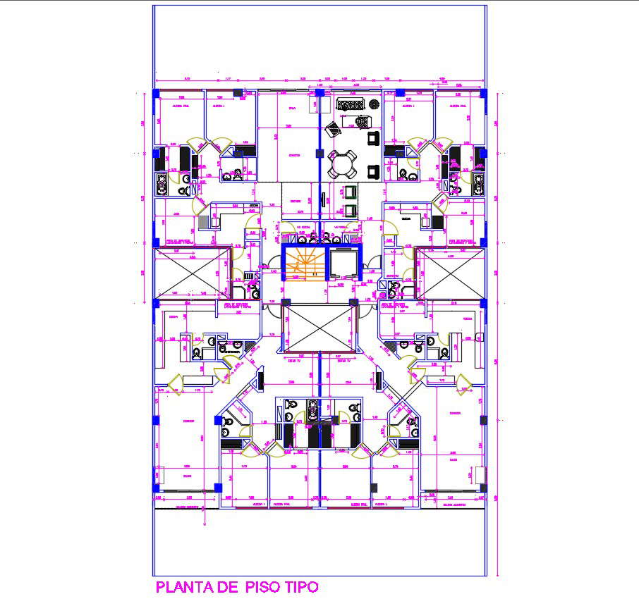 Free Download Residential Apartment Autocad Plan - Cadbull