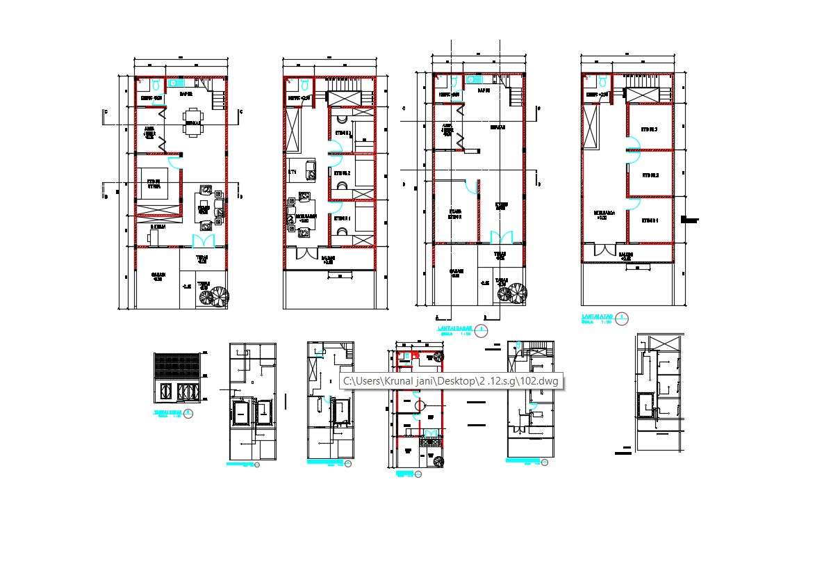 Free Download Residential Building Floor Plans With