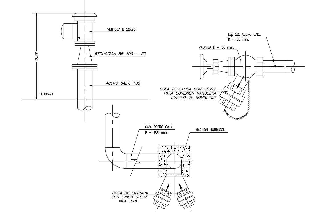 Free Download Water Pipes Valve Plumbing Design AutoCAD File - Cadbull
