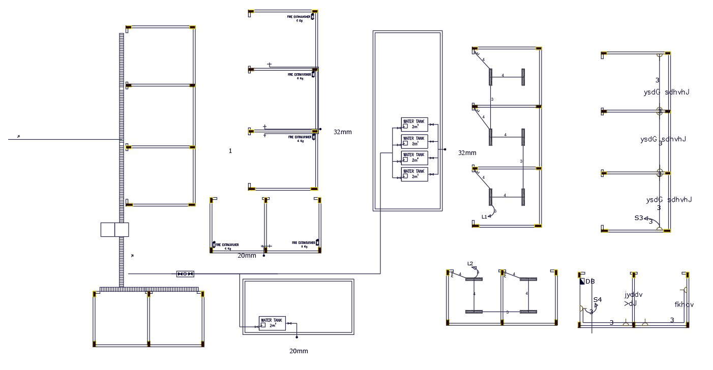 Free Commercial Shop Electrical Layout Plan DWG File Cadbull