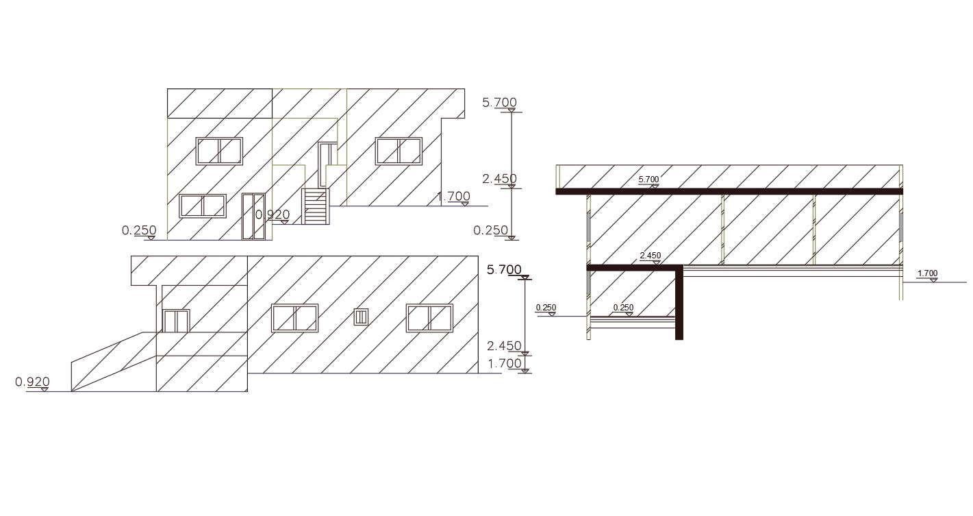 Free Download 1500 Sq Ft House Building Design - Cadbull