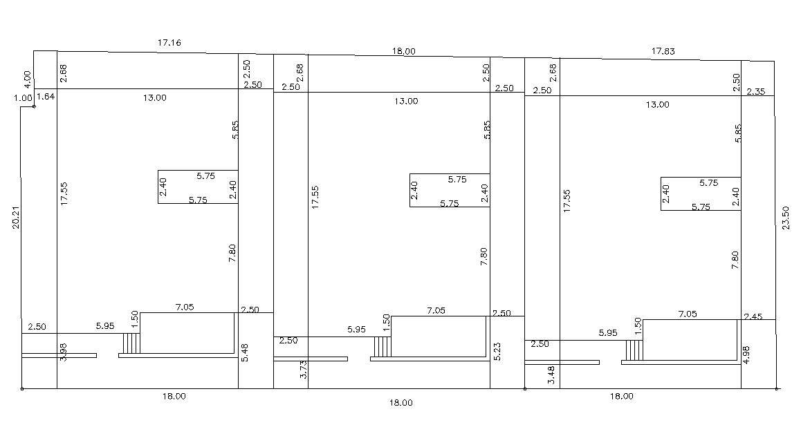 Free Download Bungalow Plotting Plan With Dimension AutoCAD File - Cadbull