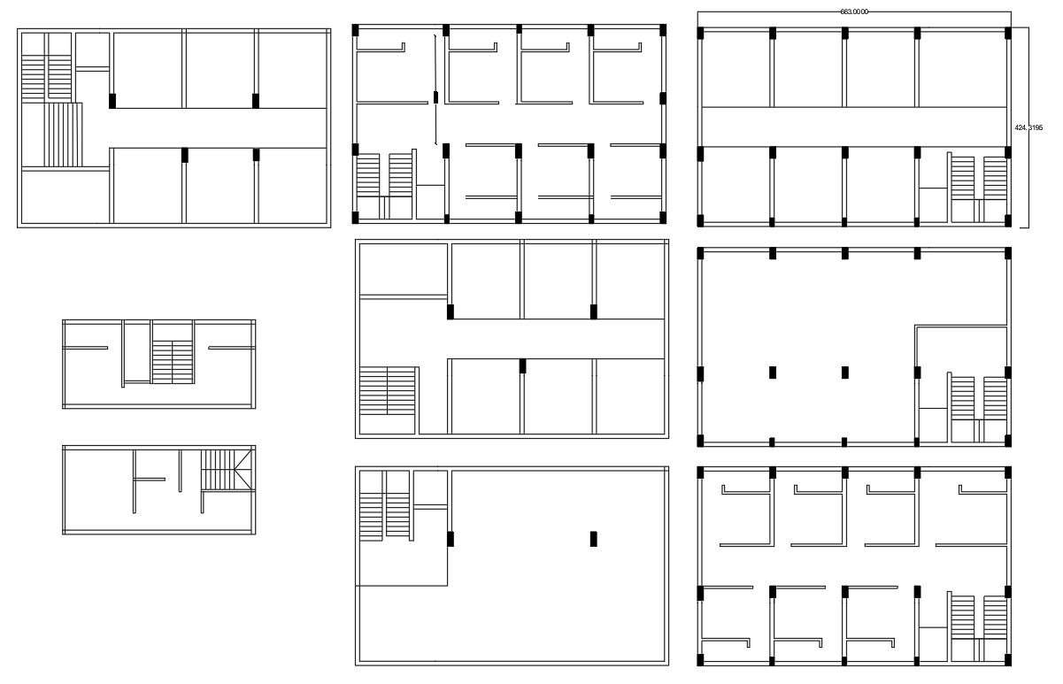 Free Download Commercial Building Plan CAD File - Cadbull