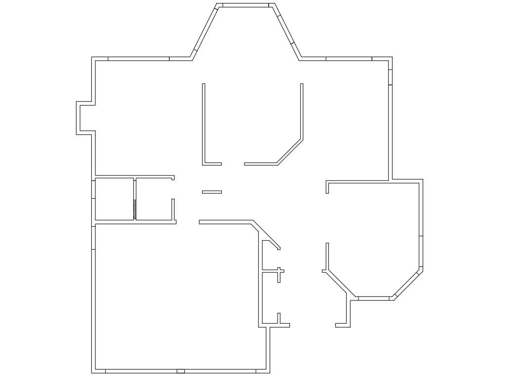 Free Download Simple House Layout Plan DWG File - Cadbull