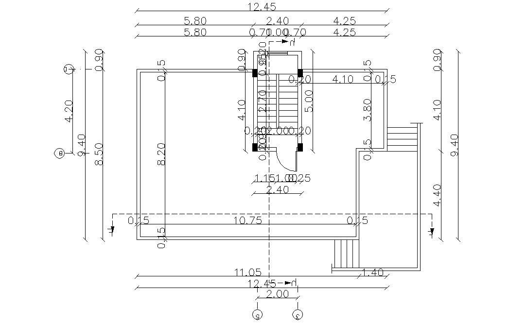 Free Download Terrace Floor Plan With Working Drawing Dwg
