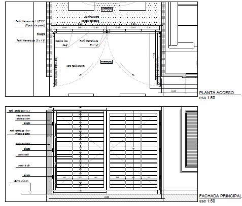 Front Gate Grid - Cadbull