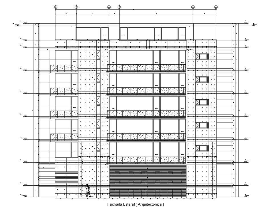 Front side elevation view of 21x15m house building has been given in ...