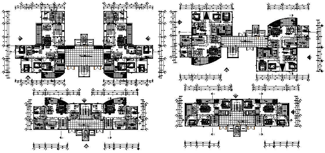 Furnished Duplex Apartment Architecture Plan - Cadbull