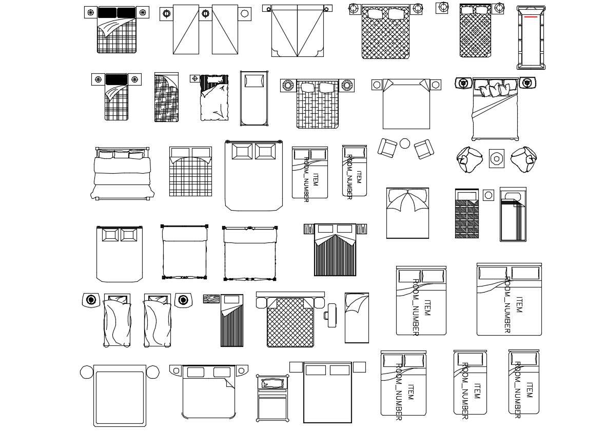 Furniture Template Autocad Free Download