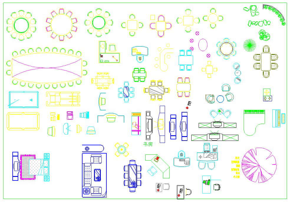 Furniture Blocks dwg file - Cadbull