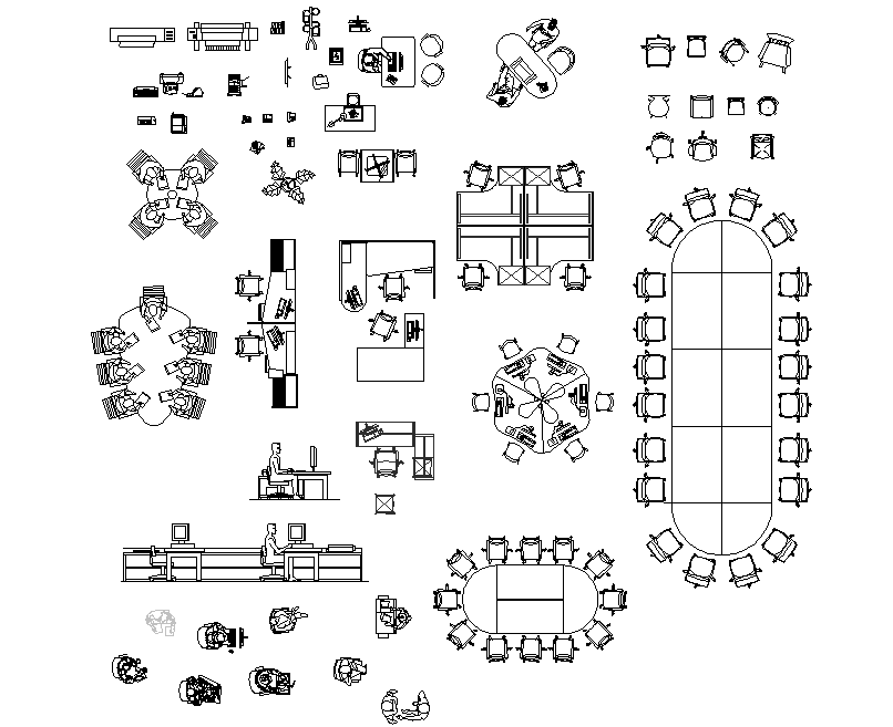 Furniture Blocks dwg file - Cadbull