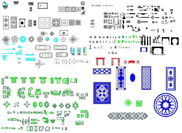 Furniture Blocks dwg file - Cadbull