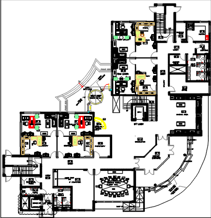 Furniture layout dwg file - Cadbull