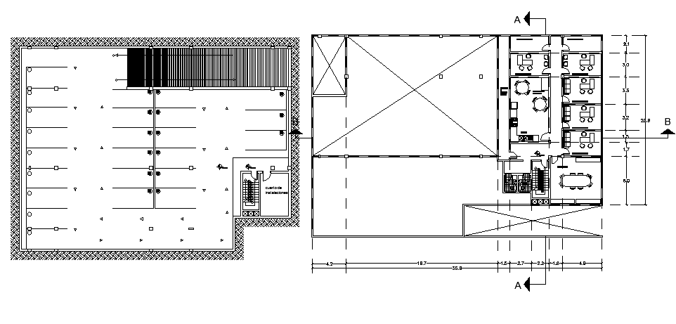 Furniture sectional detailing layout dwg file - Cadbull