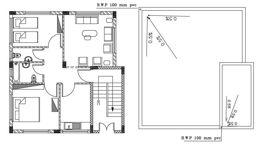 9x9 Meter Small House Plan Beds Baths Shed Roof Small House, 58% OFF