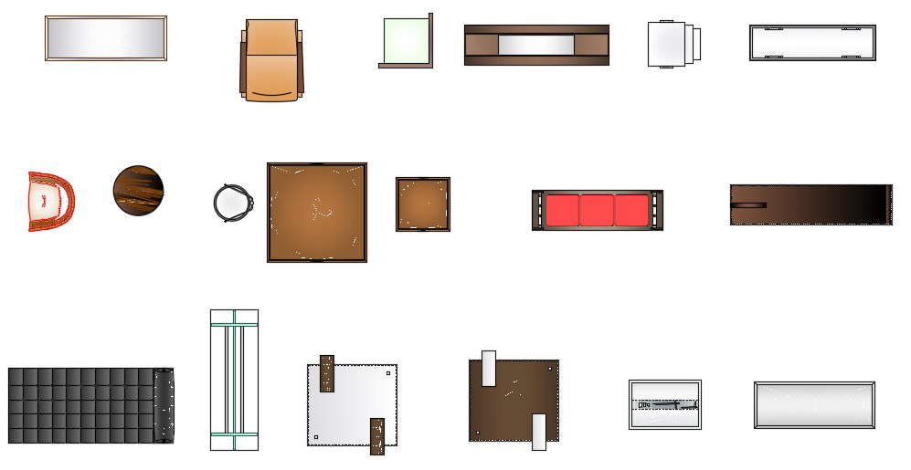 Furniture Model CAD Blocks With AutoCAD Hatching Design DWG - Cadbull