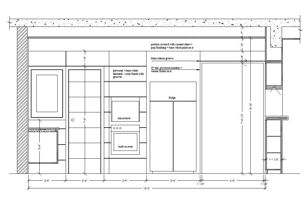 Furniture Detail Of X Kitchen Is Given In This Autocad Drawing File Download Now Cadbull