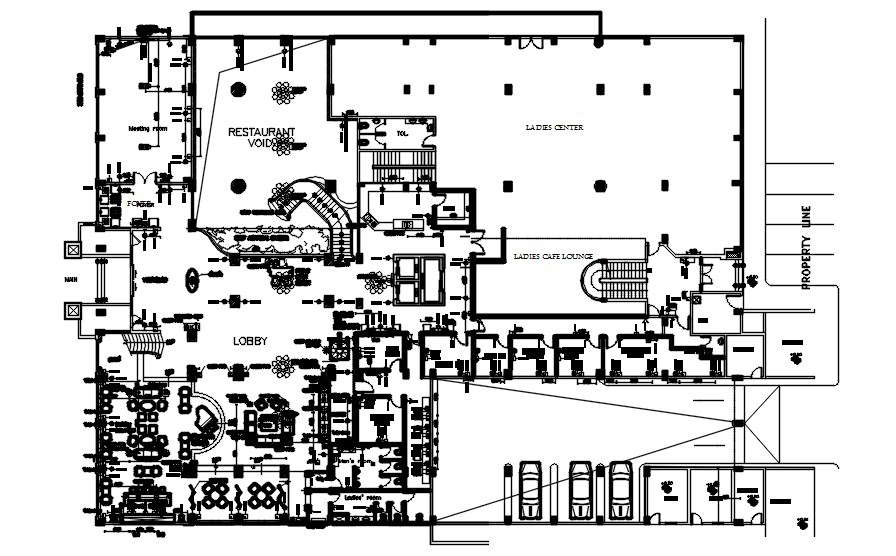 Furniture layout plan of basement in AutoCAD drawing, dwg file, CAD ...