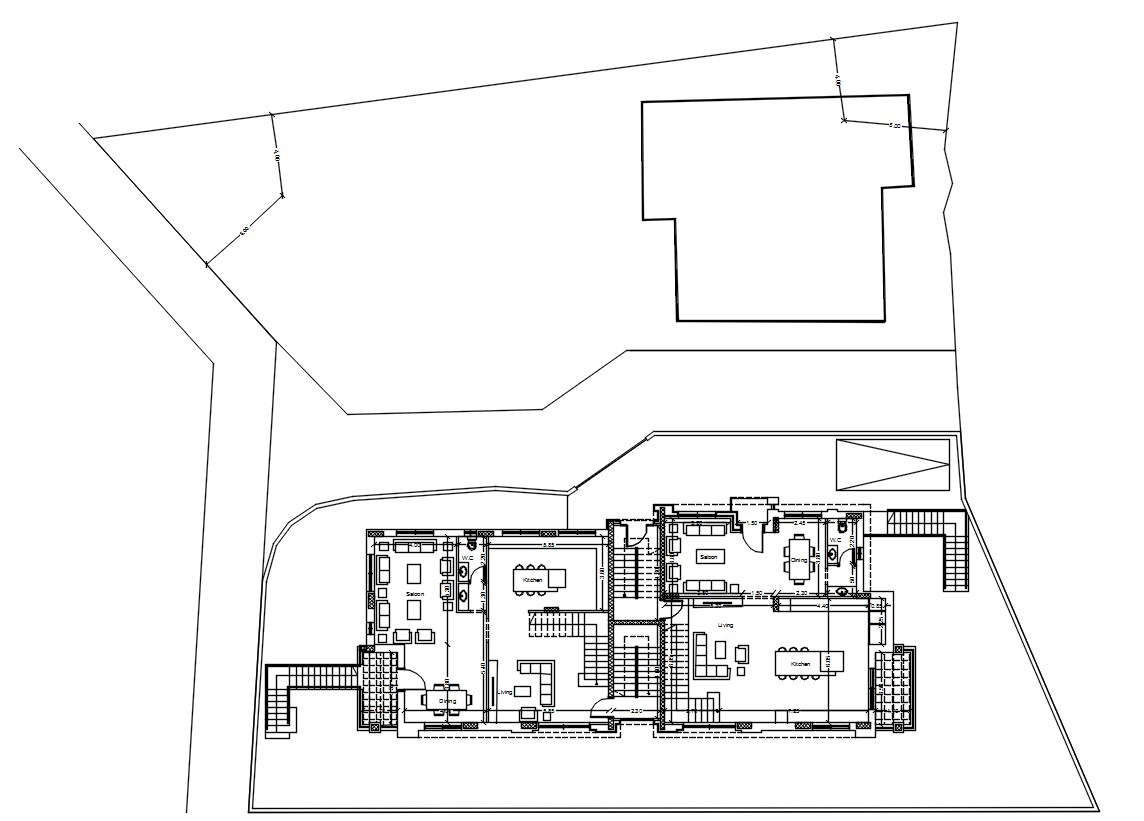 Furniture Layout Plan Of The Ground Floor Plan Of Two Story House In furniture-layout-plan-of-the-ground-floor-plan-of-two-story-house-in