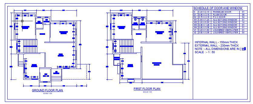 House Plan Specifications - Cadbull