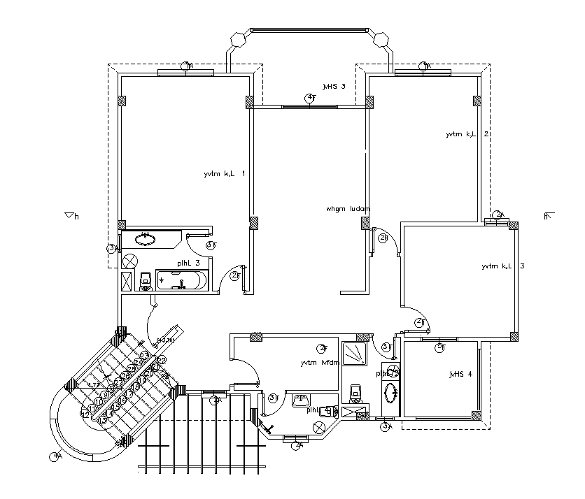 G1 Ground Floor Villa Plan Is Given In This Autocad Drawing File Download Now Cadbull