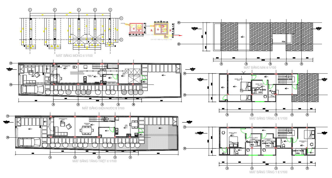 G+2 Architectural Drawing file having the details of the floor plan ...