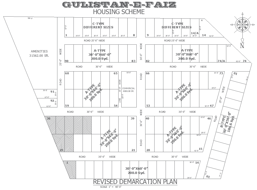 Gulshan E Bukhari Housing Scheme Plot Divion In Three Different Size 