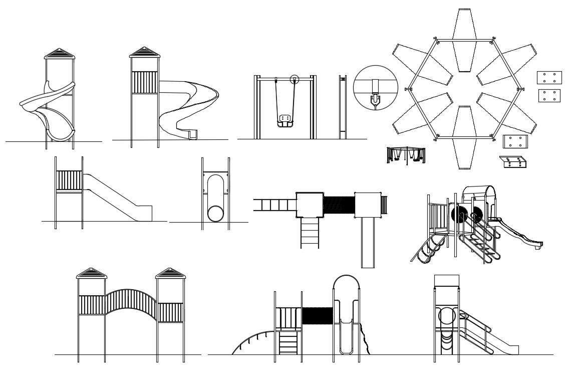 Garden Units CAD Drawing Download - Cadbull