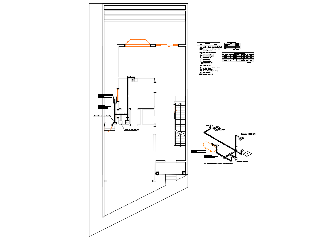 isometric drawing gas piping