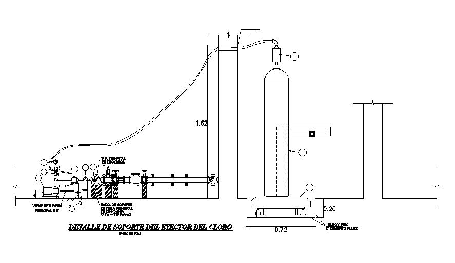 Gas Line Detail Drawing Separated In This Autocad File Download This 2d Autocad Drawing File 3248