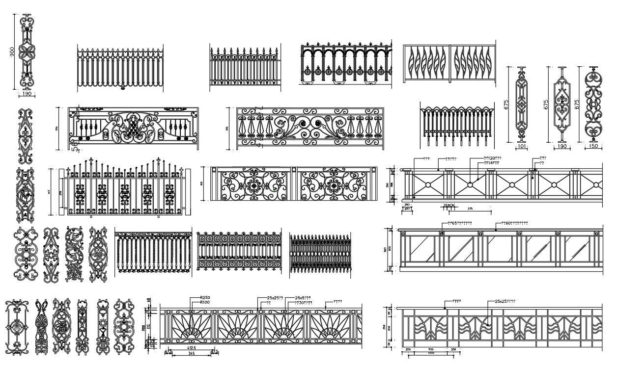 Gate Block details - Cadbull