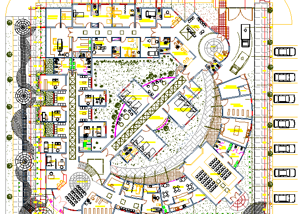 General Health Center Architecture Project dwg file - Cadbull