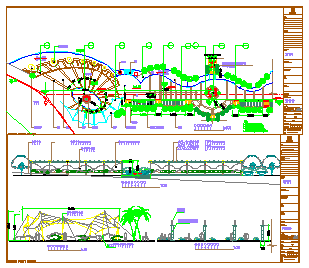 General Layout of garden design drawing - Cadbull