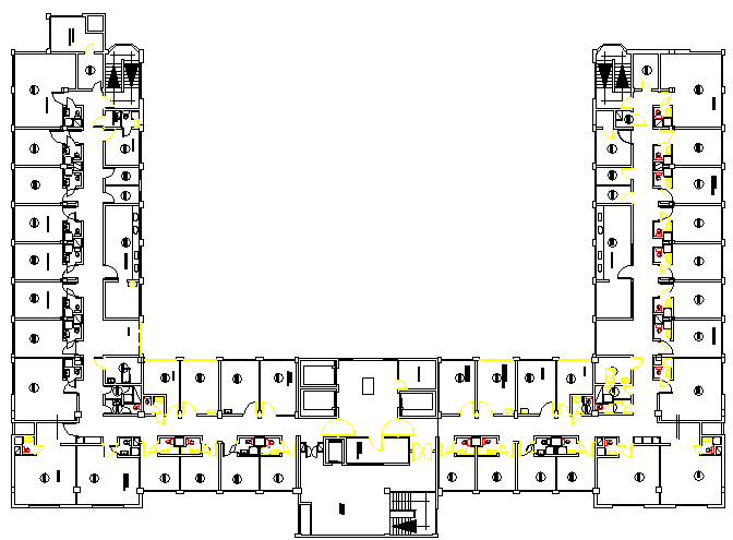 General Ward Of Hospital Layout Plan Dwg File Cadbull   General Ward Of Hospital Elevation Dwg File Wed Nov 2017 08 35 28 