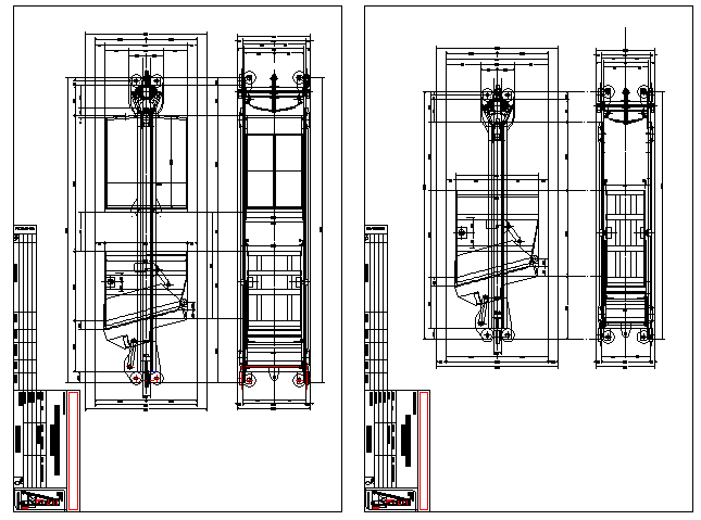 General plane cage two table design dwg file - Cadbull