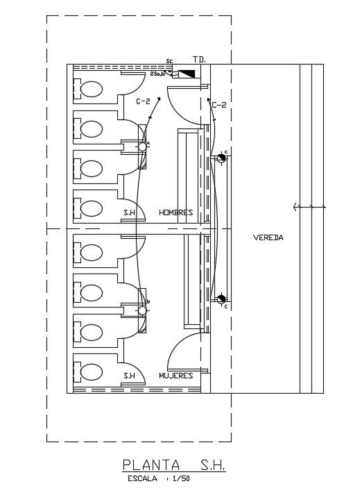 General Toilet floor plan detail drawing separated in this drawing file ...