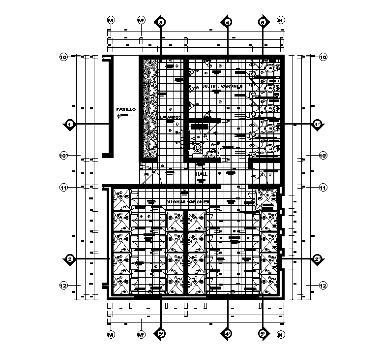 General Toilet floor plan detail drawing specified in this AutoCAD ...