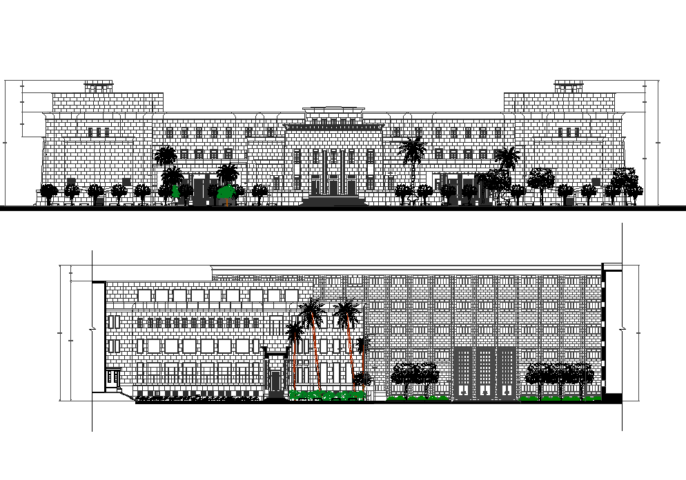 government-building-plan-cadbull