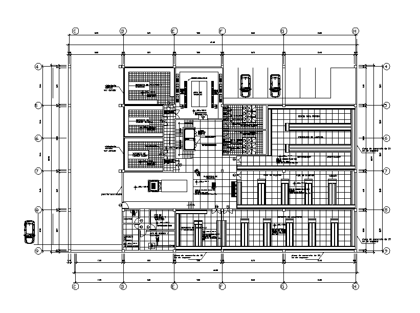 Groceries Floor Shopping Mall Layout Plan AutoCAD Drawing Download DWG ...