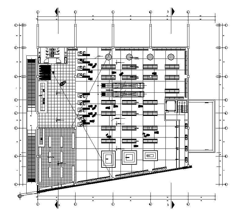 Groceries Mall Layout Plan AutoCAD Drawing DWG File - Cadbull